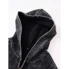 (Sale) Áo khoác nỉ wash unisex thể thao