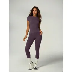 (Chính Hãng) Set bộ áo thun nữ,quần legging tập yoga,gym,tập thể thao hãng UONNOU