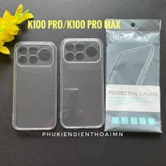 Ốp lưng dẻo GOR Xiaomi Redmi K100 Pro , K100 Pro Max trong suốt, bảo vệ Camera