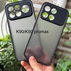 Ốp lưng Xiaomi Redmi K90 , K90 Pro Max nhám viền màu,chống bám vân tay ( màu Đen)