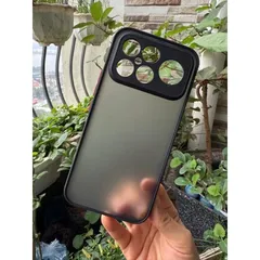Ốp lưng Xiaomi Redmi K90 , K90 Pro Max nhám viền màu,chống bám vân tay ( màu Đen)