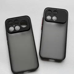 Ốp lưng Xiaomi Redmi K90 , K90 Pro Max nhám viền màu,chống bám vân tay ( màu Đen)