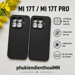 Ốp lưng dẻo Xiaomi 17T , 17T Pro (màu đen) chống bám vân tay, bảo vệ Camera