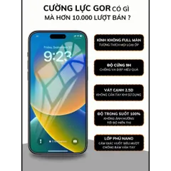 Bộ 2 Kính cường lực GOR Oppo Find X9 Ultra, phủ nano siêu mượt ,trong suốt Hãng GOR