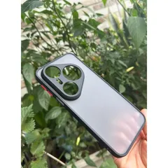 Ốp lưng Huawei Pura P80 Pro , P80 Ultra nhám viền màu, chống bám vân tay ( màu Đen)