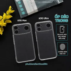 Ốp lưng Xiaomi Redmi K90 Max , K90 Ultra dẻo GOR trong suốt, bảo vệ Camera