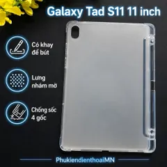 Ốp lưng dẻo Samsung Galaxy Tab S11 11 inch có KHAY ĐỂ BÚT