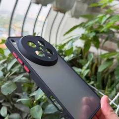 Ốp lưng nhám Vivo X200 Ultra,viền dẻo, lưng chống bán vân tay (đen)