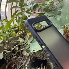 Ốp lưng Sony xperia 10 mark VII nhám viền màu,chống bám vân tay ( màu Đen)