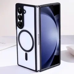Ốp lưng Samsung Galaxy Z Fold 7 nhám viền màu, hỗ trợ sạc không dây