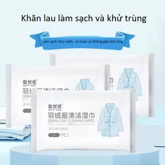 Khăn ướt nhật bản -chuyên lau vết bẩn trên áo khoắc và giầy trắng-1 bịch 12 miếng