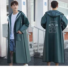 Áo mưa dáng dài bằng EVA chống hôi chống mưa toàn thân thời trang cho người lớn