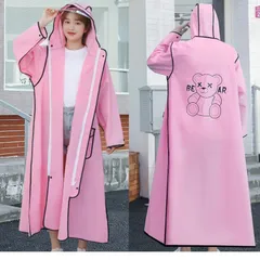 Áo mưa dáng dài bằng EVA chống hôi chống mưa toàn thân thời trang cho người lớn