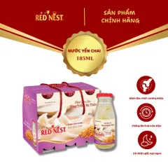 Nước yến sào chai 185ml đông trùng hạ thảo xách 6 REDNEST