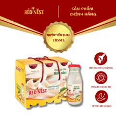 Nước yến sào chai 185ml nhân sâm xách 6 REDNEST