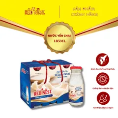 Nước yến sào chai 185ml canxi đường ăn kiêng xách 6 REDNEST 856797
