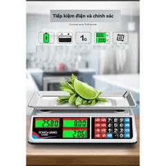 Cân điện tử tính tiền tích điện 30kg-chống nước hiệu quả 856801