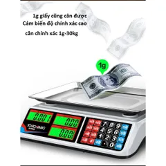 Cân điện tử tính tiền tích điện 30kg-chống nước hiệu quả 856801