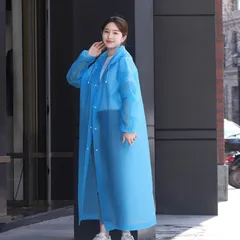 Áo mưa 1 người trong suốt EVA chống nước loại dầy, chống thấm phong cách thời trang 856842