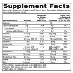 Kẹo gum dẻo Kirkland Signature Children's Daily Multivitamin Gummies |160 viên| Tăng cường đề kháng & Hỗ trợ sự tăng triển toàn diện cho trẻ từ 2 tuổi trở lên [SP Chuẩn Mỹ không tem]