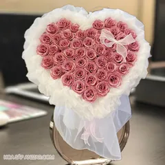 Hoa hồng sáp nhũ kim tuyến