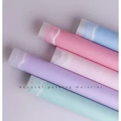 Giấy Gói Hoa Viền Lượn Sóng Sọc