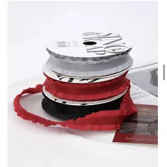 1 Cuộn Ruy băng lụa viền bèo phong cách hàn quốc