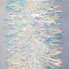 Dây trang trí giáng sinh trắng dạ quang Hologram