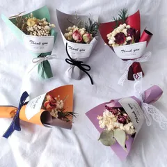 Bó hoa khô mini chữ Thank you