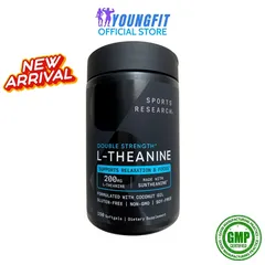 Viên Uống Bổ Sung L-Theanine Sports Research Hỗ Trợ Tinh Thần Giảm Căng Thẳng Cải Thiện Trí Nhớ - YoungFit