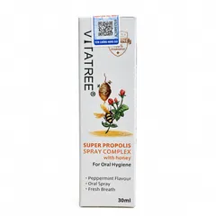 (Úc) Xịt Họng Keo Ong Vitatree Propolis Hỗ Trợ Làm Dịu Họng, Giảm Khô Rát Cổ Họng, Khàn Tiếng, Hỗ Trợ Giảm Ho