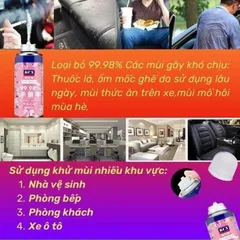 Chai xịt khử mùi diệt khuẩn xe ô tô 180ml 
