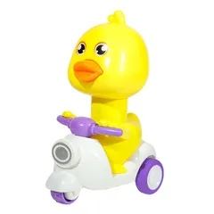 Đồ Chơi Vịt Con Đi Xe Máy Vespa – Ấn Là Chạy, Bốc Đầu Siêu Dễ Thương