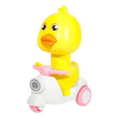 Đồ Chơi Vịt Con Đi Xe Máy Vespa – Ấn Là Chạy, Bốc Đầu Siêu Dễ Thương