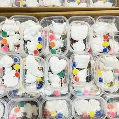 Bộ Tô Tượng Thạch Cao Mini Cho Bé Kèm Hộp Màu & Cọ Giúp Bé Sáng Tạo– Quà Tặng Học Sinh