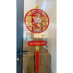 Thần Tài Treo Tết Cao Cấp – Ông Địa Thần Tài Lắc, Có Kèm Pin, Trang Trí Tết Hút Tài Lộc – Chúc Mừng Phát Tài Đại Lợi