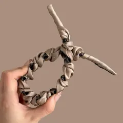 Băng Đô Cài Tóc Đính Đá Satin Cao Cấp – Băng Đô Tạo Phồng Chân Tóc Chống Trượt Phong Cách Hàn Quốc
