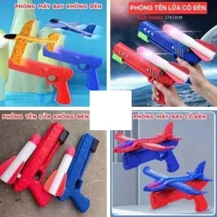 Đồ Chơi Phóng Máy Bay Xốp 35cm ,Tên Lửa Xốp, Bay Xa, Vận Động Ngoài Trời Cho Bé