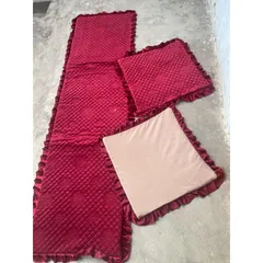 bộ ba món thảm ghế mùa đông  ,thảm vảy cá 1 tấm dài 2 tấm vuông