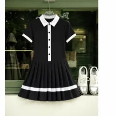 Váy tennis nữ Garnet cổ polo dáng xòe xếp ly, phong cách tiểu thư thể thao trẻ trung 4 màu