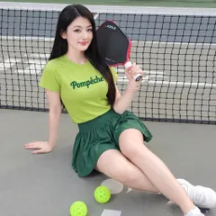 Bộ đồ thể thao nữ GARNET áo thun tay ngắn chân váy tennis vải cotton lạnh thoáng mát 4 màu