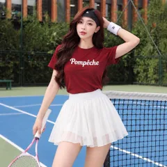 Bộ đồ thể thao nữ GARNET áo thun tay ngắn chân váy tennis vải cotton lạnh thoáng mát 4 màu