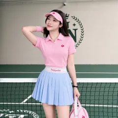 Bộ váy polo thể thao nữ Garnet vải poly cá sấu co giãn thoáng mát phong cách tennis trẻ trung