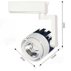 Combo 3 đèn rọi ray 20W  hoặc 30w + 1 ray 1 mét màu trắng