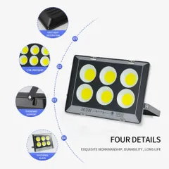 Đèn Pha led công trình chuyên dùng COB 800, 600w 500w 400w 300w 200w 100w 50W IP66