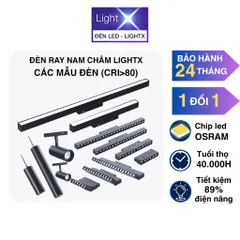Bộ Đèn Ray Nam Châm, Đèn Rọi Ray Spotlight, Tán Quang, Tiêu Điểm Sử Dụng Chip Led Osram Siêu Sáng Và Tiết Kiệm Điện