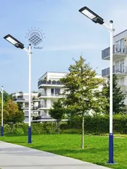 Đèn Năng Lượng Mặt Trời,Đèn Led trang tri Liền Thể 500w, 400w Cảm Biến Chuyển Động,BH 2 năm