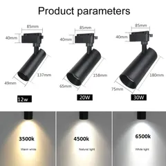 COMBO 4 Đèn rọi ray COB 20w 30w và 1  Thanh Ray  trang trí cửa hàng, shop quần áo, giầy dép,BH 2 năm