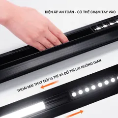 Đèn Rọi Ray Nam Châm 12W, 24w Sử Dụng Chip Led Osram Hiệu Suất Cao Có 3 Kiểu Màu Ánh Sáng Trắng - Vàng - Trung Tính