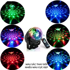 Bóng Đèn Led Sân Khấu Vũ Trường Xoay 7 Màu, Hàng chất lượng cao
